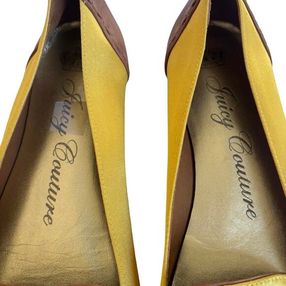 RARE 90'S Y2K JUICY COUTURE CHARM CHAIN SATIN LOAFERS SZ. 6 1/2-7 EUC - Picture 7 of 8